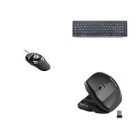 Contour Design Multimedia Controller V2, Balance Keyboard (Silver), & Unimouse Left Hand