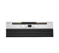 Contour Design Rollermouse Go - Mobile Wireless Roller Mouse for Carpal Tunnel Relief, Compact Mouse with Bluetooth & USB, Ambidextrous 5-Button Design, Lightweight Aluminum, Mac & PC Compatible