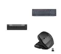 Contour Design RollerMouse Pro Slim, Balance Keyboard (Silver), & Unimouse Left Hand