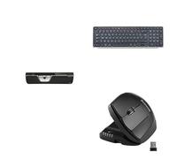 Contour Design RollerMouse Red, Balance Keyboard (Silver), & Unimouse Left Hand