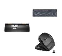Contour Design RollerMouse Red Plus, Balance Keyboard (Silver), & Unimouse Left Hand