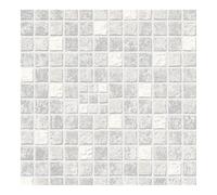 Contour Earthen Tile Effect Kitchen Bathroom Grey/White Washable Wallpaper | Paste The Paper | Grey Tiled | Eco-Friendly