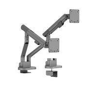 Contour Ergonomics Dual Desk Mounted Monitor Arm Space Grey CE10185