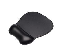 Contour Ergonomics Soft Skin Gel Mouse Mat Wrist Rest - Black