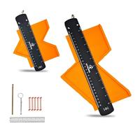 Contour Gauge 2-Pack with Lock, 10-Inch & 6-Inch Profile Tool Set for Woodworking & Tiling, Dual-Scale Measurement, Ideal Gift for DIY Enthusiasts, Carpenters, Home Improvement Projects