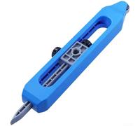Contour Gauge Profile Tool Scribing Ruler for Tile Measuring, Flooring Cutter Guide and Carpet Cutting, Adjustable Contour Copier for Irregular Shape Tracing, Woodworking Template with Dual Pencils(A)