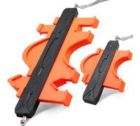 Contour Gauge Profile Tool with double lock 2pcs,5+12 Inch/38cm,Measuring Shape Outline Angle,Precisely Copy Irregular Shape Duplicator,Must Have Tool for DIY Handyman Woodworking/Flooring/Tile Laying