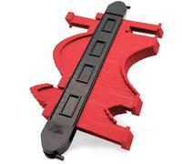 Contour Gauge Red Profile Tool with Double Lock 10 Inch/25cm, Measuring Shape Outline Angle, Precisely Copy Irregular Shape Duplicator, Must Have Tool for DIY Handyman Woodworking/Flooring/Tile Laying