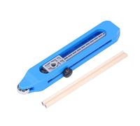 Contour Gauge Scribe Tool Premium ABS Engineering Plastic Profile Duplicator with Pencil for Woodworking Plumbing Flooring Carpentry Blue 220mm Includes 2 Pencils