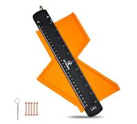 Contour Gauge with Lock, 10-Inch Precision Profile Tool for Woodworking & Tiling, Durable ABS Construction with Dual Inches/Centimeters Scale, Ideal Gift for Men, Dad, Carpenter, DIY Home Improvement