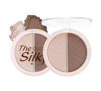 Contour Palette Make Up Powder, 2-in-1 Highlighter & Contour Bronzer Natural Look Long-Lasting Sweat-Resistant, Shimmering 3D Highlight Matte Powder Makeup for Women & Girls