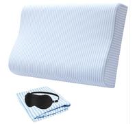 Contour Pillow Cover Replacement Pillow Case for Memory Foam Neck Pillow,Pillow Protector for Tempurpedic Pillow Latex Pillow Cervical Pillow,Soft 100% Cotton Fully Hidden Zippered Protection …