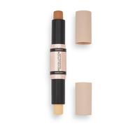 Contour Stick Duo Cream Contour & Highlight, Defines Cheekbones & Sculpts the Face, Vegan & Cruelty-Free, Medium, 2.4g