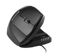 Contour Unimouse Ergonomic Vertical Mouse Adjustable 35°-70° Tilt Angle, 6 Programmable Buttons for Productivity, Customizable Thumb Rest for Wrist Pain Relief | Plug & Play Mac/PC - Wired - Right