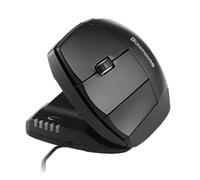 Contour Unimouse Ergonomic Vertical Mouse for Left Hand - Adjustable 35°-70° Angle, Customizable Thumb Rest, Wired, 6 Programmable Buttons, All Day Comfort and Pain Relief