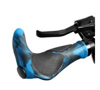 Contoured Bicycle Grip Constructed With Rubber Exterior And Aluminum Interior For Structural Stability And Adhesion(B)