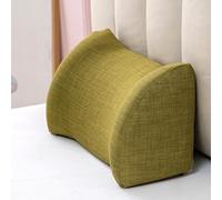 Contoured Ergonomic Lumbar Support Pillow with High-Density Foam, Removable Washable Cover for Car Seat, Sofa, Office Chair, Recliner and Bedroom Use(Green,50x19x28cm)