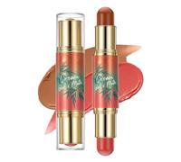 Contouring Stick,Blush Highlighter Stick,Waterproof Contour S-tick That Effortlessly Contours the Face with A Light Touch,Powder Blush,Cream B-lush & Highlighter Bronzer Pen,Bronzer S-tick,02
