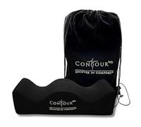 ContourMD BBL Pillow After Surgery for Butt - Brazilian Butt Lift BBL Recovery Pillow - Portable, Lightweight Foam Butt Shaped Pillow - BBL Post Surgery Supplies - Rectangle (Black)