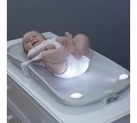 Contours Glow Motion Sensing Light-Up Changing Pad for Dresser or Changing Table, Motion Activated Soft Glow Lights, Three Brightness Settings, Easy to Clean, Comfortable and Waterproof