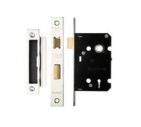 Contract 3 Lever Mortice Sash Lock Nickel Plated 2.5" (64mm)