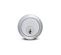 Contract 5 Pin Rim Cylinders, Nickel | Pick Resistant, 5-Pin Tumbler, Includes Trim Ring, Easy Installation, Corrosion Resistant