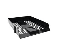 Contract A4 Black Letter Tray (Mesh Design and economical Plastic Construction) + Free FINCHLEY Refill Pen (5)