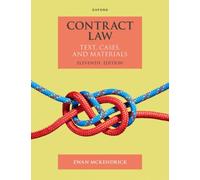 Contract Law : Text Cases and Materials