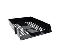 Contract Letter Tray Plastic Construction Mesh 275x61x350mm Black