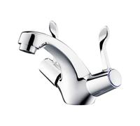 Contract Lever Mono Basin Mixer Tap with Waste Chrome WRAS