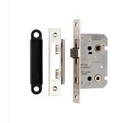 Contract Locks Easi - T Contract Bathroom Lock 64mm(2.5) - Finish - Nickel Plate by City Deco Centre