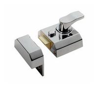 Contract Rim Cylinder Nightlatch 40mm Polished Chrome Door Security Lock