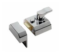 Contract Rim Cylinder Nightlatch 40mm Polished Chrome Door Security Lock