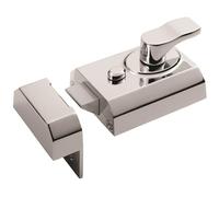 Contract Rim Cylinder Nightlatch 60mm Polished Chrome Door Security Lock