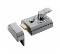 Contract Rim Cylinder Nightlatch 60mm Satin Chrome Door Security Lock