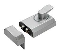 Contract Rim Cylinder Rollerbolt Nightlatch 60mm Satin Chrome Door Lock