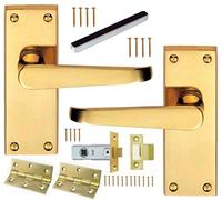 Carlisle Brass GK2002EB/INTB Contract Victorian Straight Latch Pack