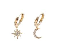 contracted delicate crystal star temperament drop earrings female Korean classic style small earrings fashion jewelry