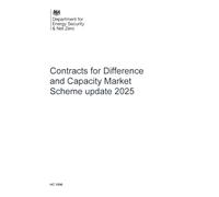Contracts for Difference and Capacity Market scheme update 2025 (House of Commons Paper) HC 1590