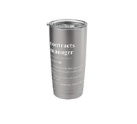 Contracts Manager Funny Dictionary Definition Stainless Steel Insulated Tumbler