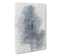 Contrails from the Airplane Canvas Print | Gallery Wrapped 30mm Frame Wall Art | 30x20 inches | Ready to Hang | Modern Vehicles Picture | Living Room Bedroom Lounge Office