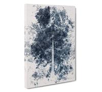 Contrails from the Airplane Watercolour Canvas Print | Gallery Wrapped 30mm Frame Wall Art | 30x20 inches | Ready to Hang | Modern Vehicles Picture | Living Room Bedroom Lounge Office