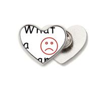 Contrary Understand Language Habits Heart Metal Pin Brooch Clip Love