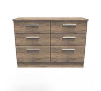 Contrast 6 Drawer Chest of Drawers Oak