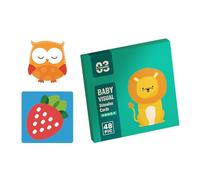 Contrast Baby Flashcards Black and White Infant Cards Sensory for Visual Stimulation Baby Sensory