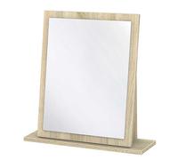 Trent Mirror In White & Bardolino Oak (Ready Assembled)