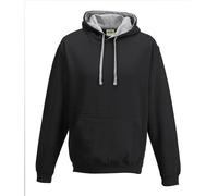 Contrast Colour College Varsity Hooded Sweat Sweatshirt Hoodie Hoody S-5XL