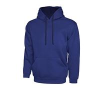 Uneek UC507 Contrast Hooded Sweatshirt Navy/Sky L Colour: Navy/Sky, S L