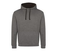 Contrast Hooded Sweatshirt Two Tone Varsity Pullover Hoodie Men Women AWDis