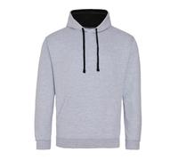 Contrast Hooded Sweatshirt Two Tone Varsity Pullover Hoodie Men Women AWDis